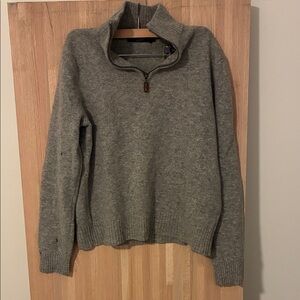 J. Crew Men's Zip Up Sweater in Gray